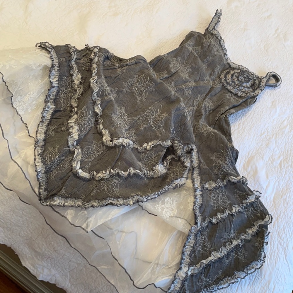 Cute grey and white dress